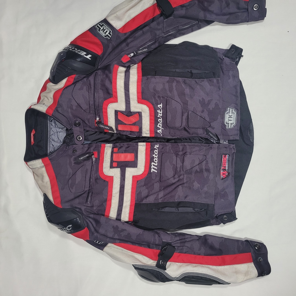 Teknic Motorcycle Jacket - Black and Red